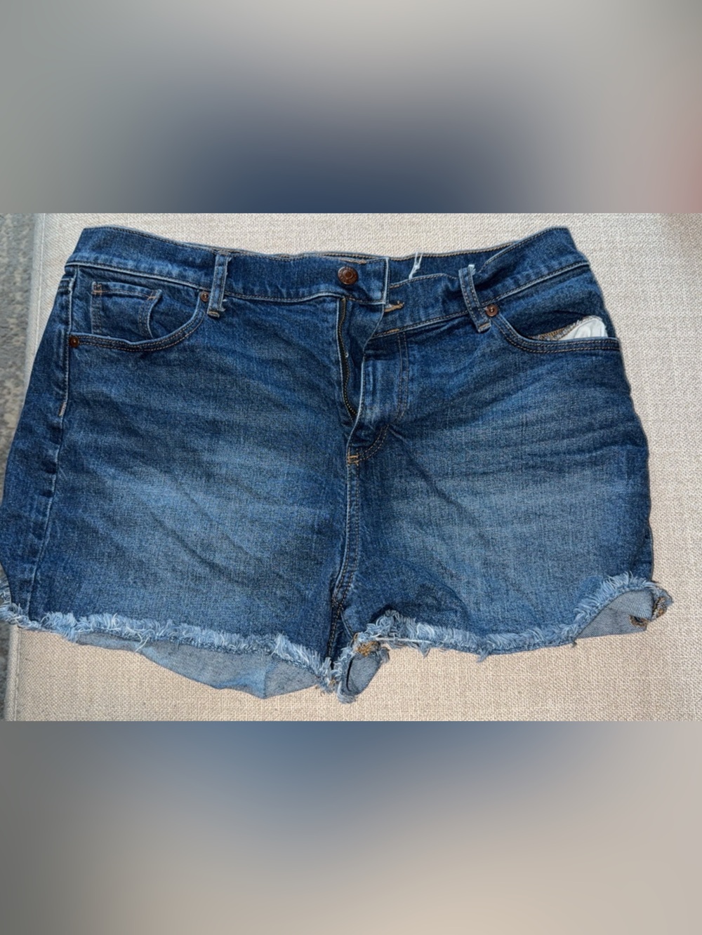LOFT Dark Blue Denim Jean Shorts